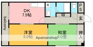 テイクスリー【8階】の間取り