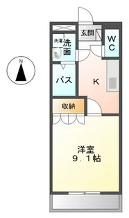 ヴァンベール WAKAMIYA【2階】の間取り