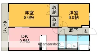 メゾンドフローラⅡ【2階】の間取り