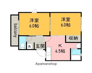 シャンボール今伊勢C【2階】の間取り