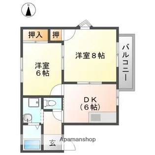 シャンボール今伊勢 C棟【1階】の間取り