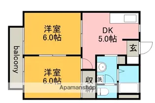 ソシアコートB【2階】の間取り