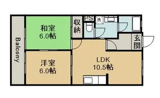 ハイムリバーサイド【2階】の間取り