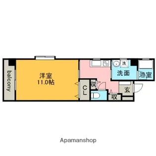 レイクワン【5階】の間取り