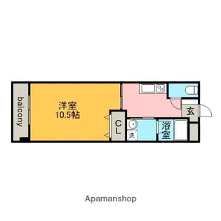 レイクワン【4階】の間取り