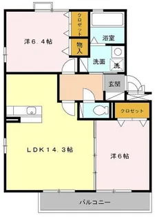 ジャルディーノ【3階】の間取り