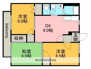 サンハイム伊藤C【2階】の間取り