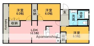 レジデンス内浦【1階】の間取り
