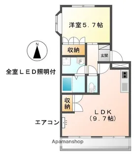 メゾン・ド・レーヴ【2階】の間取り