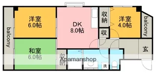 キャッスルシティ城崎Ⅱ【5階】の間取り
