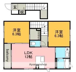 サニーコート【2階】の間取り