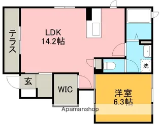 サニーコート【1階】の間取り