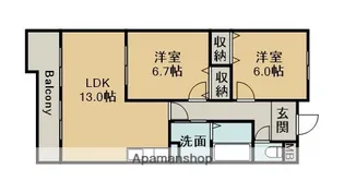 メゾン川口Ⅴ【3階】の間取り