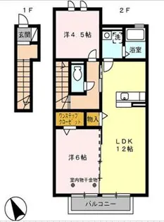 リエート・フジ【2階】の間取り