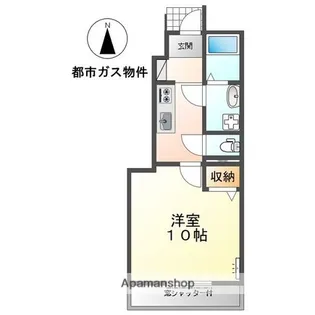 セイト城崎A【1階】の間取り