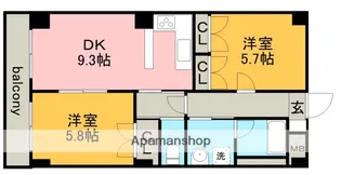 クレセール松岡2【3階】の間取り