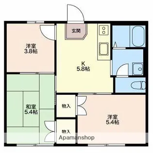 グリーンヒル野村【1階】の間取り