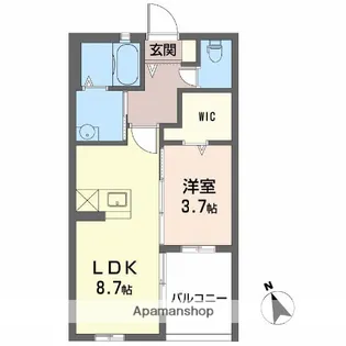 シャーメゾンつばさ【1階】の間取り