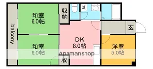 グランメゾン金城【8階】の間取り