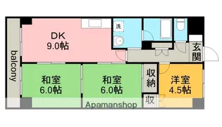 石照マンション花池【2階】の間取り