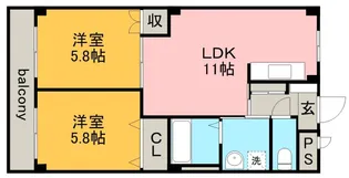 AI DAITOKU Ⅰ【2階】の間取り