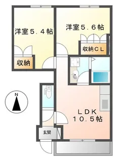 アル・フィオーレみつい【1階】の間取り