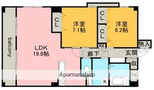 フロイデ一宮【7階】の間取り