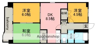 マンション友親【4階】の間取り