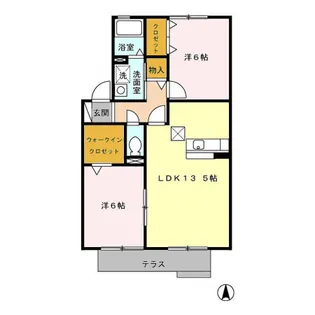 ブルームコート【1階】の間取り