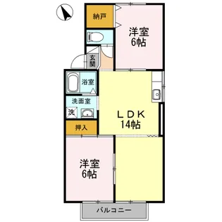 アネックスフレンド【2階】の間取り