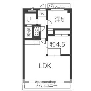 ウィズユー苅安賀【2階】の間取り