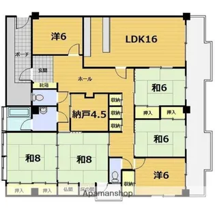 グランドメゾン大宮【5階】の間取り