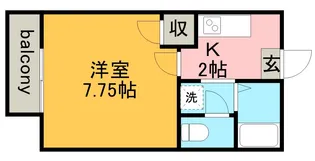 ブルーハイツ森C棟【2階】の間取り