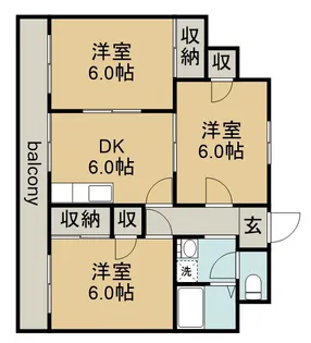 コーポエデン【1階】の間取り