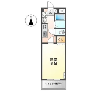 ラッキーズハイツ【1階】の間取り