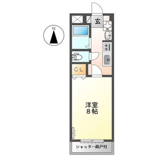 ラッキーズハイツ【1階】の間取り