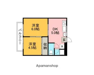 イーストコーポ【2階】の間取り