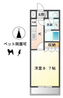 シャンピア山王浦【1階】の間取り