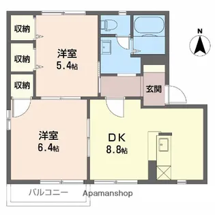 DIASPRIMAVERA【1階】の間取り