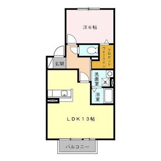 ヴェールちい【2階】の間取り