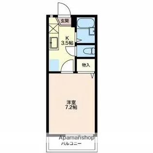 エクセル神山【2階】の間取り