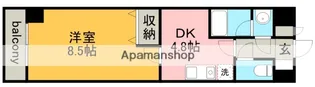 ウェークフォレストブロンド【4階】の間取り