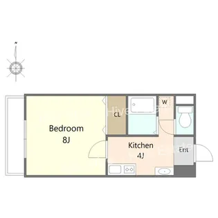 ブローニュ神山【2階】の間取り