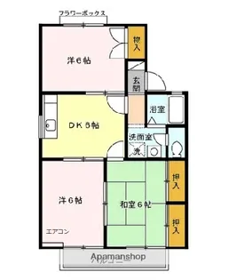 セジュール若宮【2階】の間取り