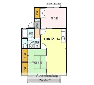 セジュール若宮【2階】の間取り