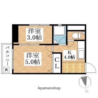 愛知県一宮市平和1丁目【マンション】の間取り