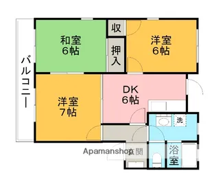 愛知県一宮市浅井町河田字桜の里【アパート】の間取り
