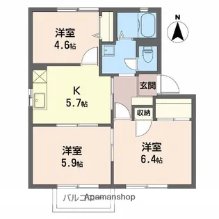 フォーレス1【2階】の間取り