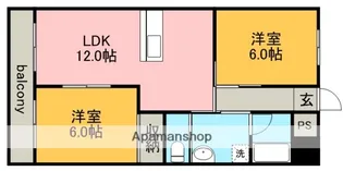 パークサイド多加木【4階】の間取り