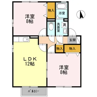 エスペランサ【2階】の間取り